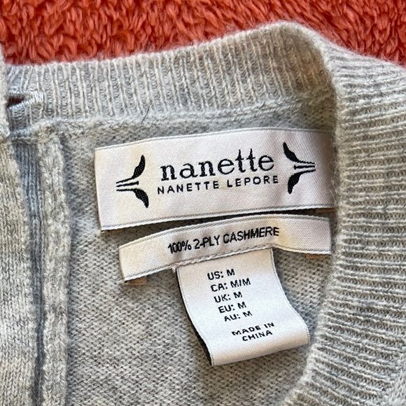 Nanette Lepore 2fly Cashmere ruffled sleeves top M - Picture 3 of 11